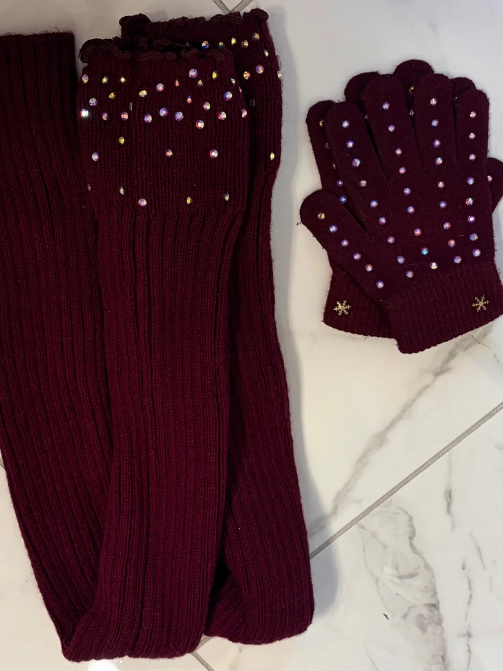 Frozen Couture Leg Warmers & Gloves